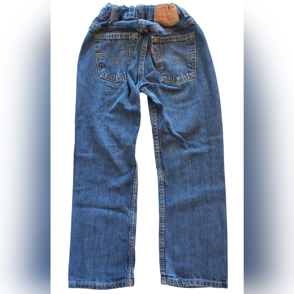 Levi's Boys Blue Jeans Size 8 Reg Adj Waist